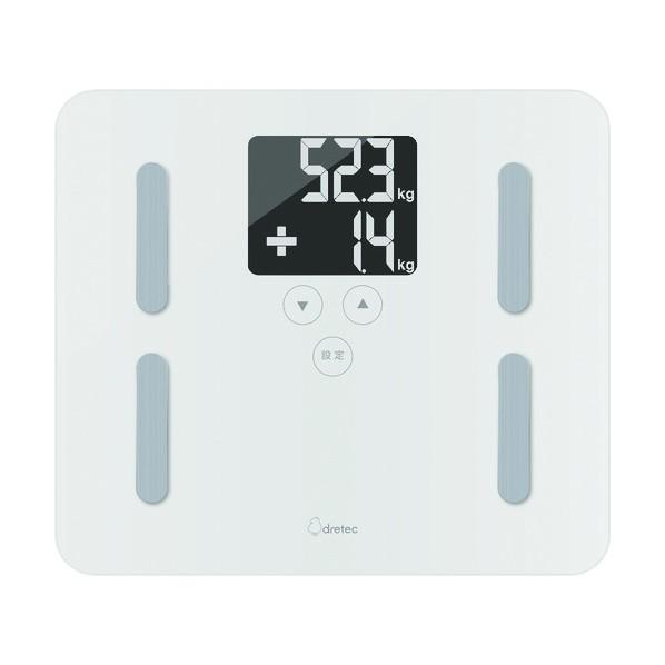 ドリテック 体脂肪計「クラベールプラス」 ホワイト BS-247WT