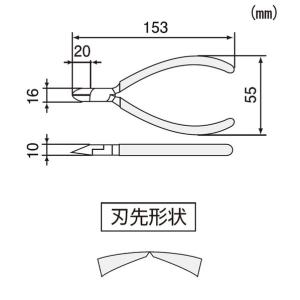 エンジニア 強力ニッパー 150mm NK-1...の詳細画像3