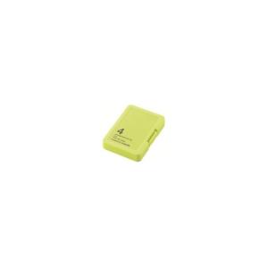 エレコム SD/microSD用メモリカードケースリーフグリーン CMC-SDCPPGN