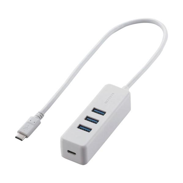 エレコム USB Type C ハブ USB3.1(Gen1) USB-Aメス3ポート PD対応Ty...