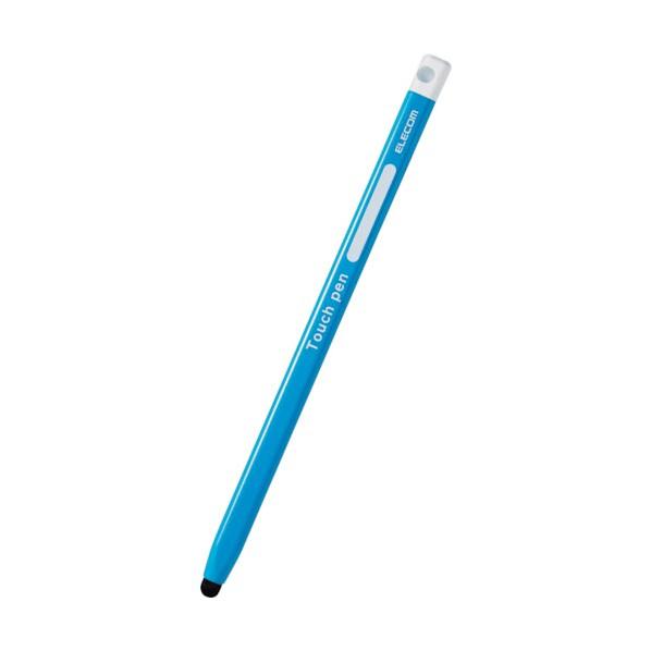 エレコム タッチペン スマホ・タブレット用 鉛筆型 三角 細軸 超感度タイプ ブルー P-TPEN0...