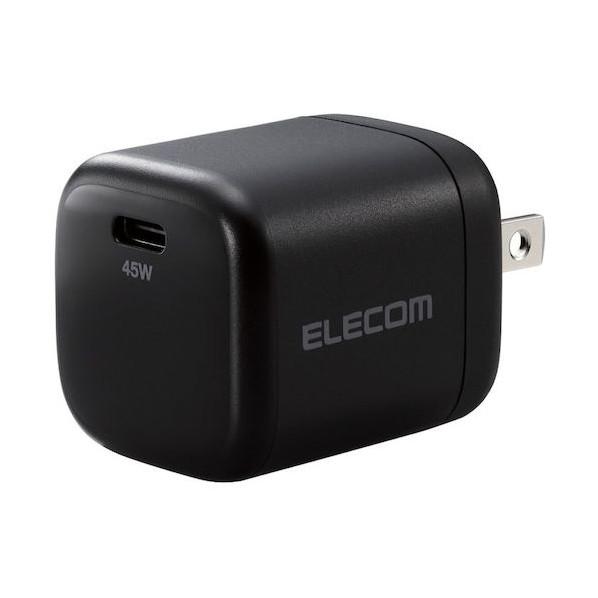 エレコム ノートPC向けACアダプター USB充電器 45W Type-C1ポート ブラック ACD...