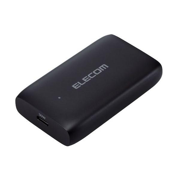 エレコム ノートPC用ACアダプター USB PD準拠 30W USB-C1ポート GaN 薄型 ブ...