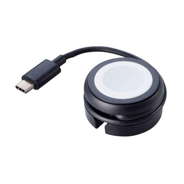 エレコム Apple Watch磁気充電ケーブル 高速充電対応 USB Type-C ブラック MP...