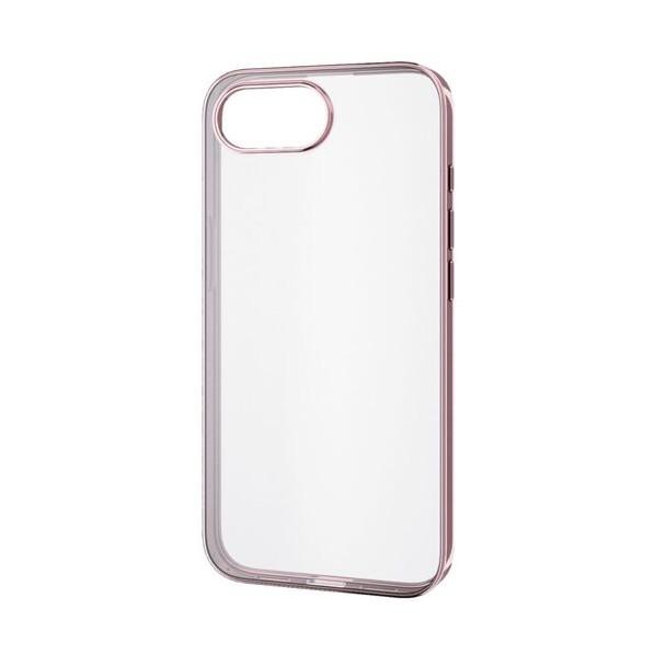 エレコム ソフトケース iPhone 16e用 サイドメッキ ピンクゴールド ピンクゴールド PM-...
