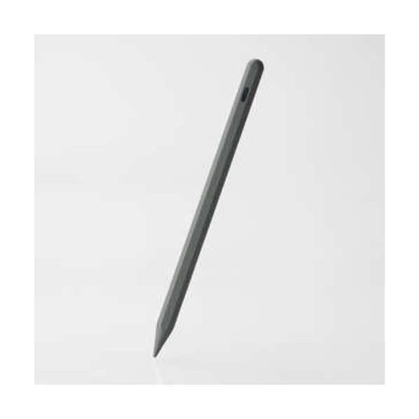 エレコム タッチペン 充電式 iPad専用 傾き検知 USB-C充電 急速充電 グレー グレー P-...