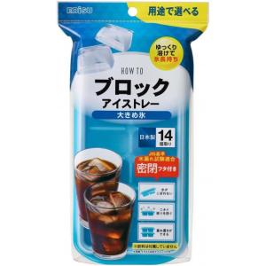 エビス HOW TO ブロックアイストレー 大きめ氷 12.4×26×4.2cm PH-F77