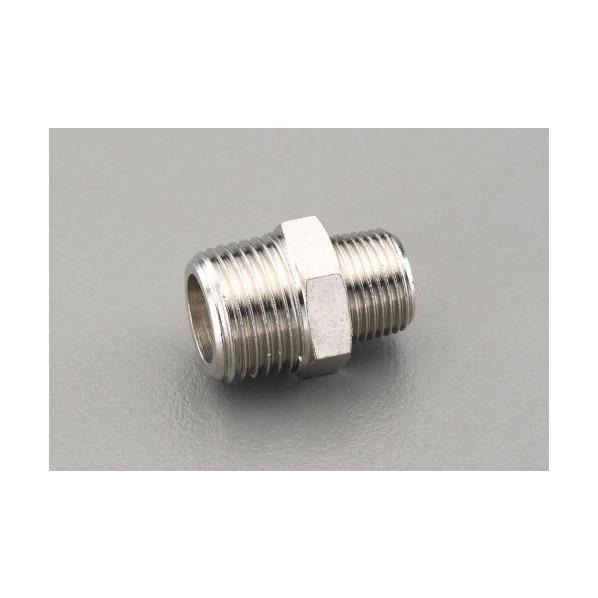 エスコ 異径ニップル(真鍮製) R1/4 ×R3/8  EA141CD-123