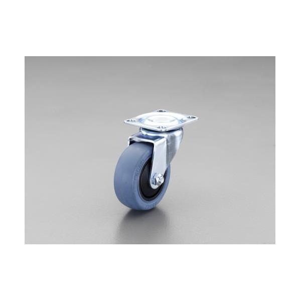 エスコ 75mmキャスター(自在金具・静音タイプ) EA986PT-142