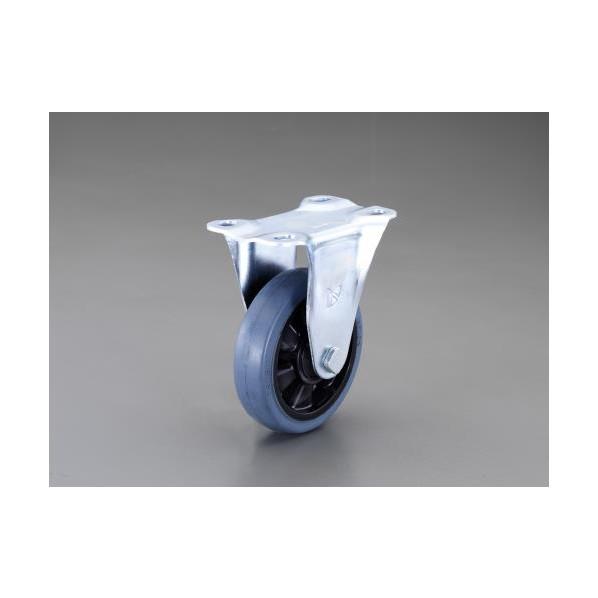 エスコ 125mmキャスター(固定金具・静音タイプ) EA986PT-151