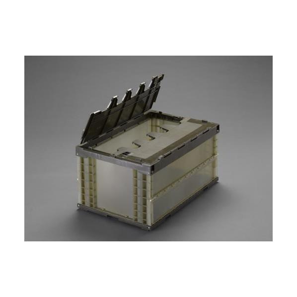 エスコ(esco) 折畳コンテナ半透明蓋5コ EA506AA-100E