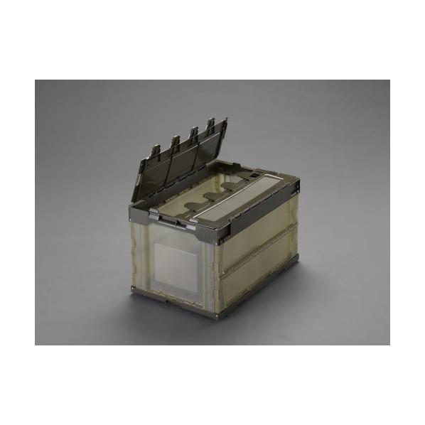 エスコ(esco) 折畳コンテナ半透明蓋5コ EA506AA-130E