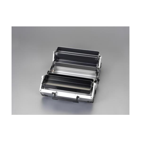 エスコ 440x233x230mm 両開き工具箱 EA504AD-1A