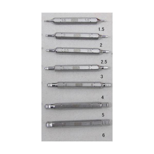 エスコ 3.0mmx 65mm[Hexagon]ドライバービット EA611LC-3