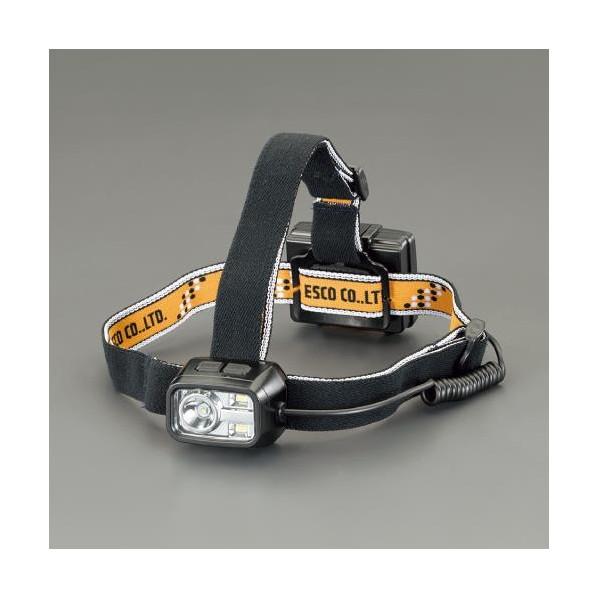 エスコ(esco) [単3x3本] ヘッドライト/LED(強・中・弱・点滅) EA758RW-38 ...