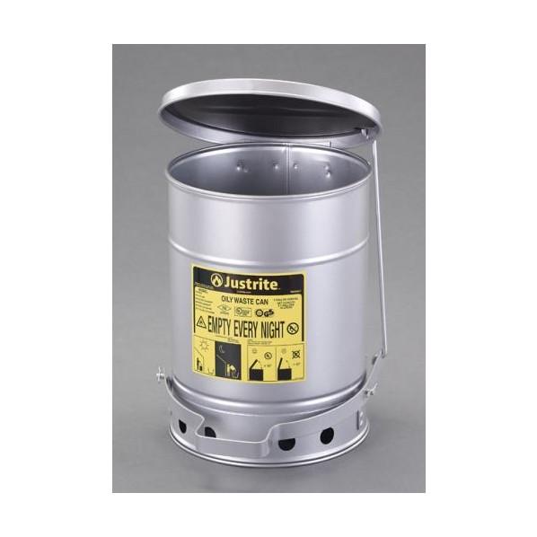 エスコ φ117x165mm/2L 工業用ダスト缶(セーフティ-/静音) EA991JS-41 1個