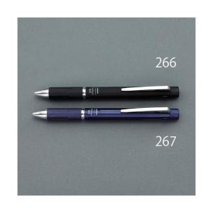 エスコ EA765-266 0．5／0．4mm シャープ・ボールペン 4色／ブラック 