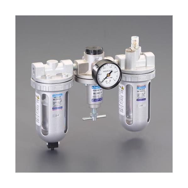 エスコ Rc 3/8 F.R.L.ユニット EA153CD-33A 1個