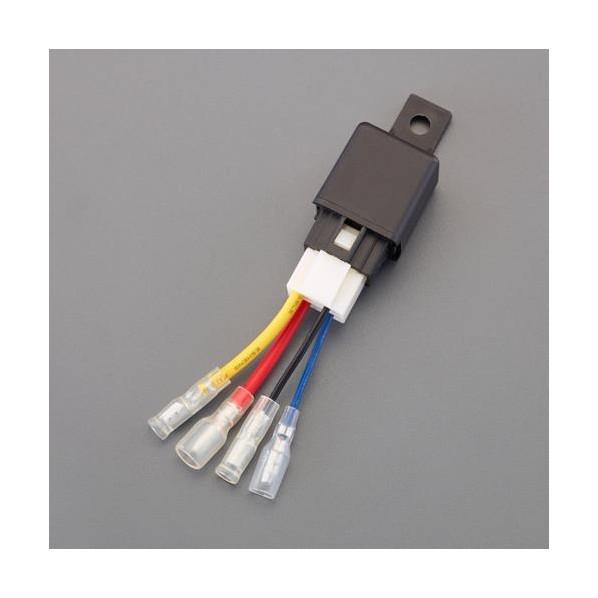 エスコ DC12V/30A/4極 リレーソケット EA538RB-41 1個