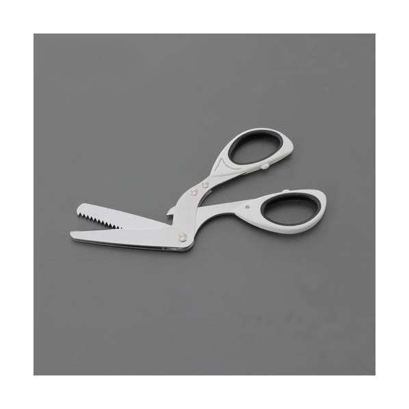 ※法人専用品※エスコ 183mm はさみ(カッター付) EA763ZD-191 1個