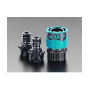 エスコ 3/4"NHクイックコネクターセット EA124GA-2