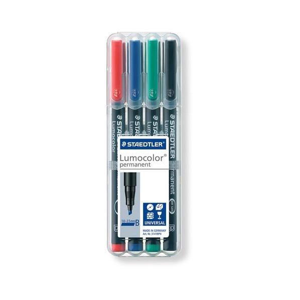 [4色/太字]  油性マーカーセット(ルモカラー) EA765MM-20 1セット