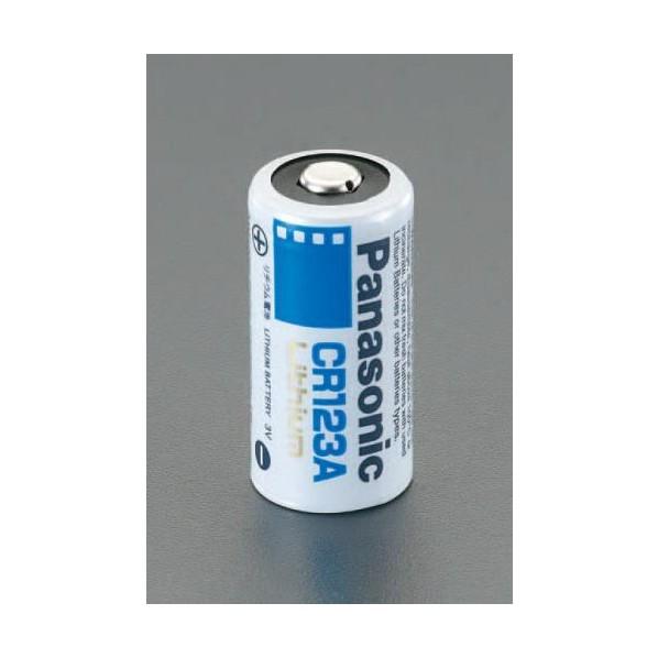 エスコ CR123A[3V]カメラ用リチューム電池 EA758YC-3B