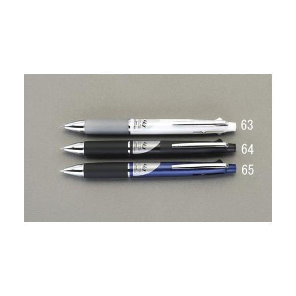 エスコ 0.7mmシャープ・ボールペン[黒・赤・青・緑][ネイビー] EA765MG-65