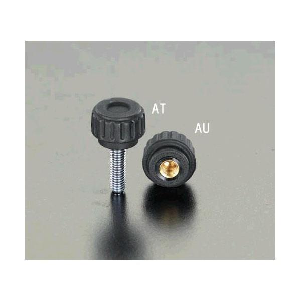 エスコ M6x16mm雄ねじディンプルノブ EA948AT-9