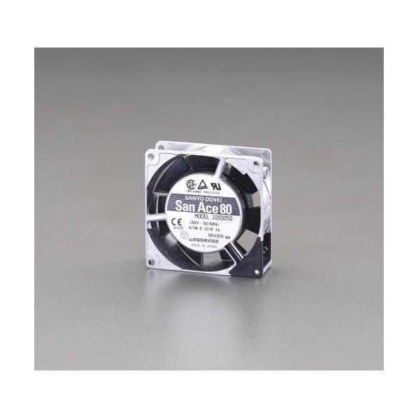 エスコ 80x80mm/25mm厚［AC200V］ファン EA940DY-12