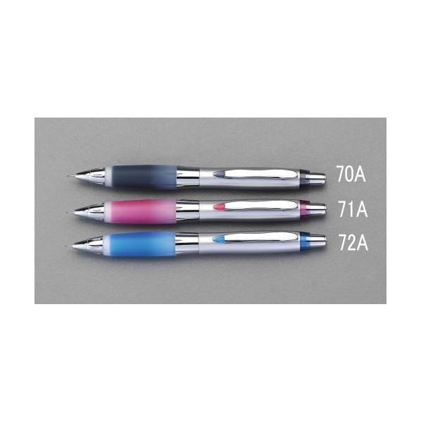 エスコ シャープペンシル(ゲルグリップ) 0.5mm ピンク EA765ME-71A