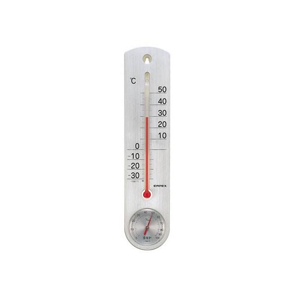 エンペックス気象計 くらしのメモリー温・湿度計 TG−6717 シルバー