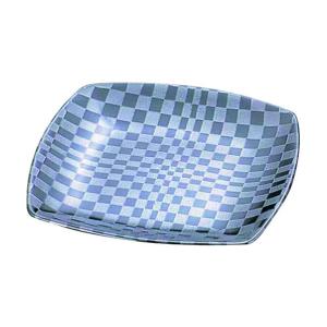 市松黒 四角小皿 T03-125 RTLE601 エムズジャパン