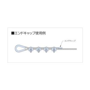 ふじわら ワイヤエンドキャップ 適合ワイヤ径4...の詳細画像1