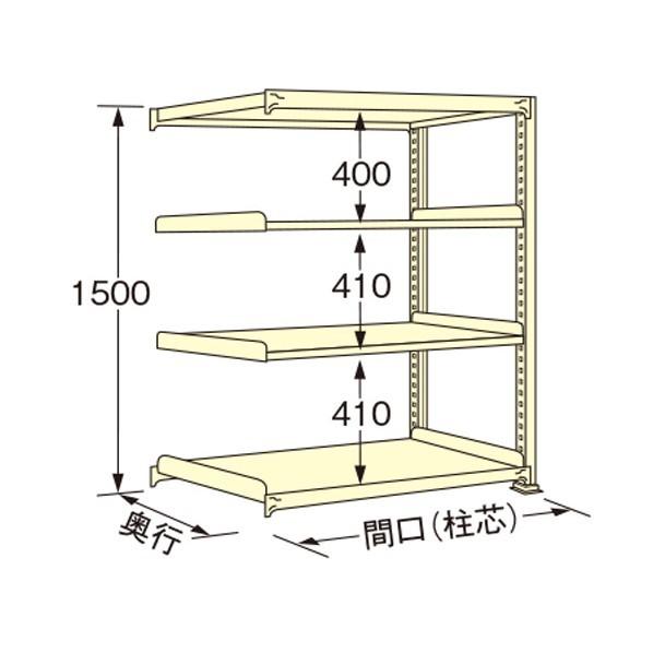 ※法人専用品※扶桑金属工業 中量ラック アイボリー 1790×300×1500mm WE1518S0...