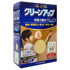 フジワラ化学 プレミアムクリーンアップ 珪藻土 壁材 1坪用 ライム 3kg