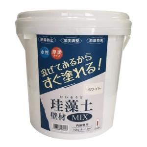 フジワラ化学 練り済み 珪藻土 壁材MIX ホワイト 10kg 8344500