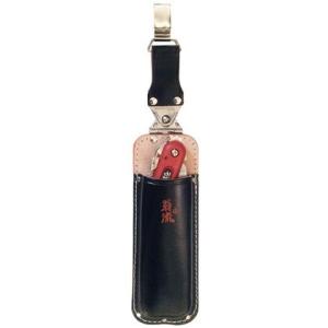 翁流 首を傾げる剪定鋸サック 吊りカン付タイプ 幅80mm×高さ380mm×長さ30mm #1132...