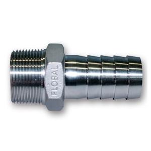 フローバル ステンレス製ホースニップルSUS304系(SCS13A)(VCH) ネジ(R):3/4 ...