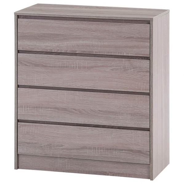 フジボウエキ 工具不要4段チェスト GY グレー 約幅805×奥行400×高さ900mm 99455...