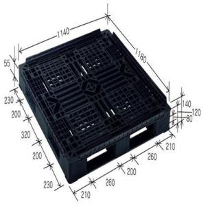 岐阜プラスチック工業 リスパレット Jタイプ ブラック J-D4-118114
