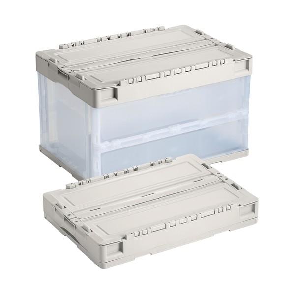 岐阜プラスチック工業 エンジェル折りコン CS-S51NR-4 エンジェル グレ-ジュ/透明 グレー...