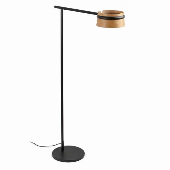 ゴーリキアイランド LOOP LED Black floor lamp ウッド・ブラック 650×1...