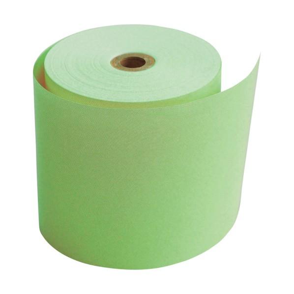 グリーンクロス カラーサーマル紙 80mm幅 緑 8巻入 6300027927 1セット