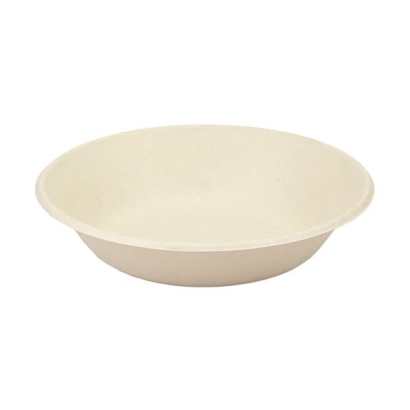 グリーンクロス 使い捨て食品容器 ECO&amp;BASIC バガス ボウル 680ml 浅ボウル 50入 ...