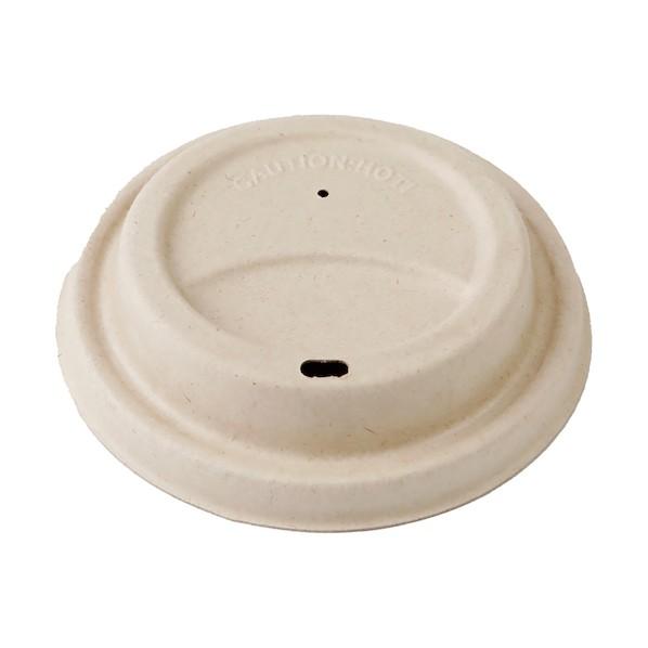 グリーンクロス ECO&amp;BASIC バガス紙コップフタ80mm（10オンス用） 50入 630005...
