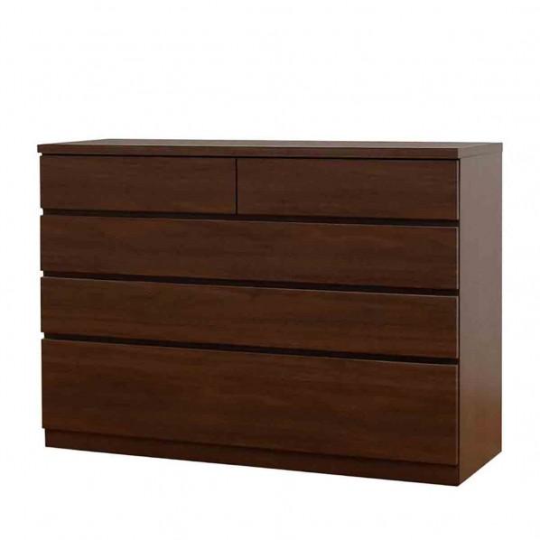 グリーンクロス シルフ 幅118 4段 チェスト 家具 収納 ウォールナット 6300074144 ...