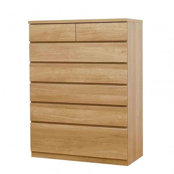 グリーンクロス シルフ 幅88 6段 チェスト 家具 収納 オーク 6300074148 1台