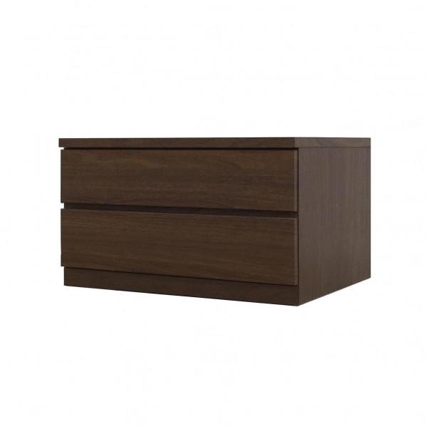 グリーンクロス フィット 幅70 2段 チェスト 奥行55cm 家具 収納 ウォールナット 6300...