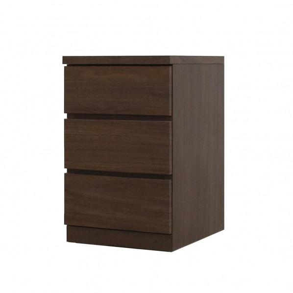 グリーンクロス フィット 幅40 3段 チェスト 奥行44cm 家具 収納 ウォールナット 6300...